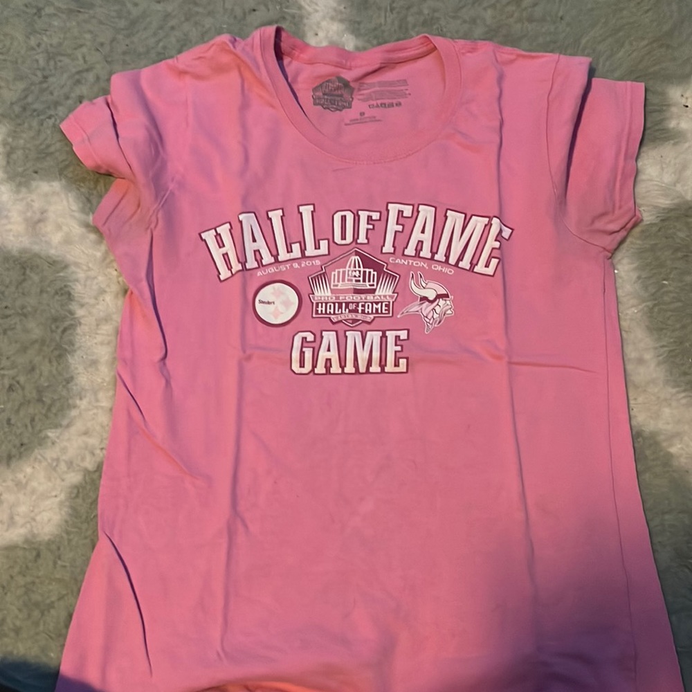 Hall of fame Steelers vs Vikings game shirt